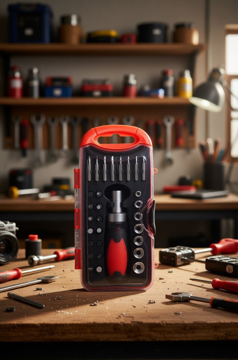 31 ნაწილიანი სახრახნისების სეტი